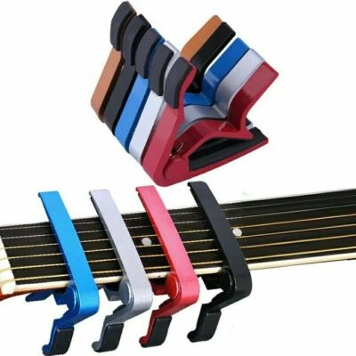 Capotasto mobile CHITARRA alluminio 5 cm acustica elettrica basso VARI COLORI