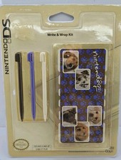 2008 Nintendo DS Lite Stylus Pen 3 Pack Nintendogs Wrap Genuine OEM Original NEW