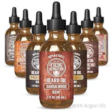 Viking Revolution Beard Oil for Men - Natural Mens Beard Oil with Argan Oil