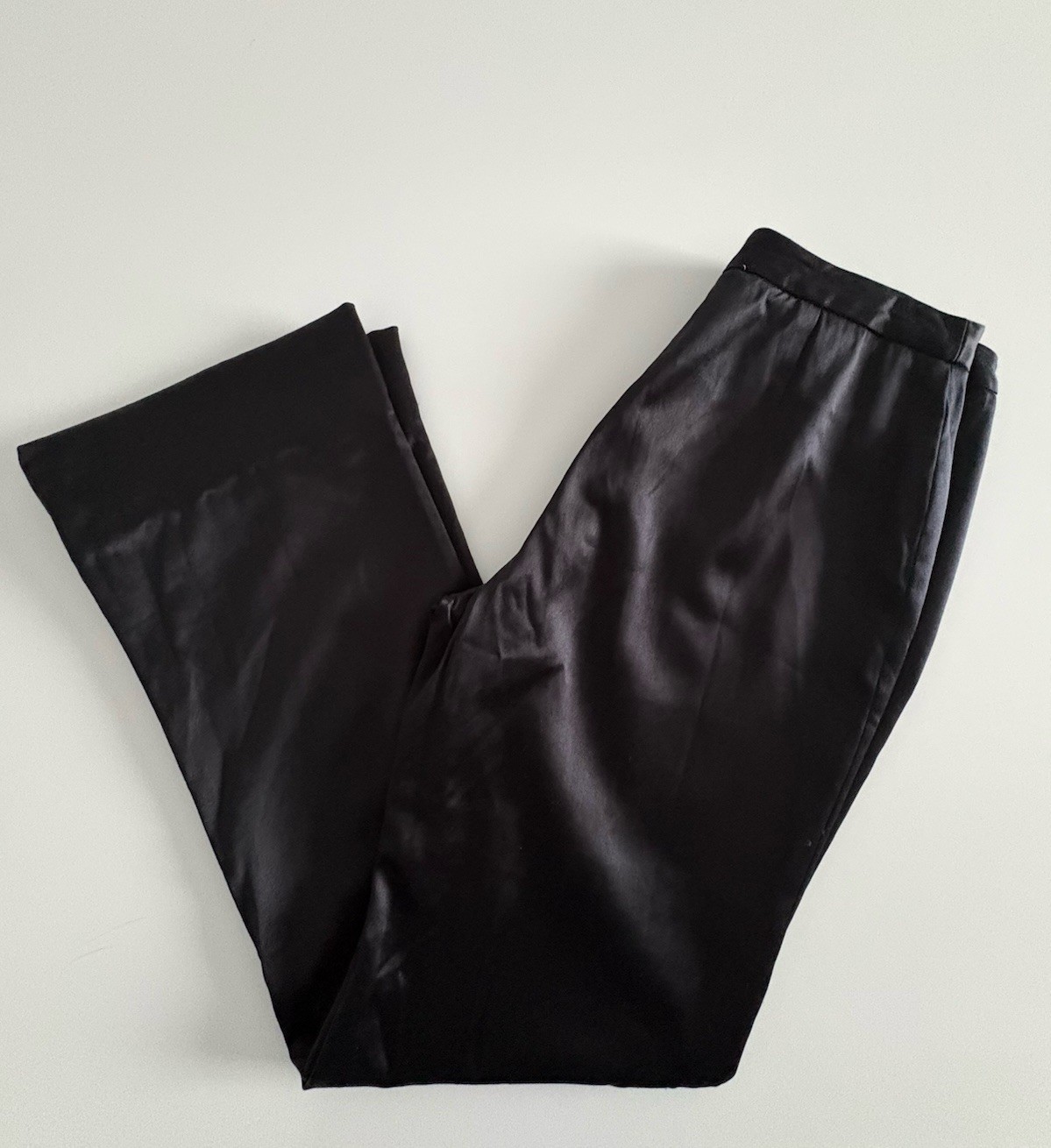 Vtg Giorgio Armani Black Label Wool Silk Trousers Pants Size 44 (US 8-10) Italy
