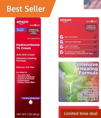Clinically Proven Maximum Strength Anti-Itch Cream - Safe for Sensitive Skin