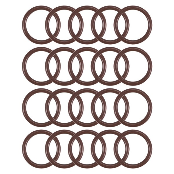 20 Fluorkautschuk O-Ringe 14Mm Od 11Mm Id 1.5Mm Breite Metrisch Fkm Dichtung-image