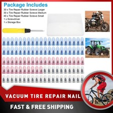 100Pcs Tire Repair Rubber Nails Emergency Puncture Screws Repair Kit