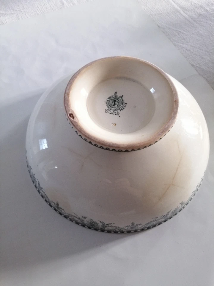 Ancien Saladier Faïence Rare - Photo 4/4