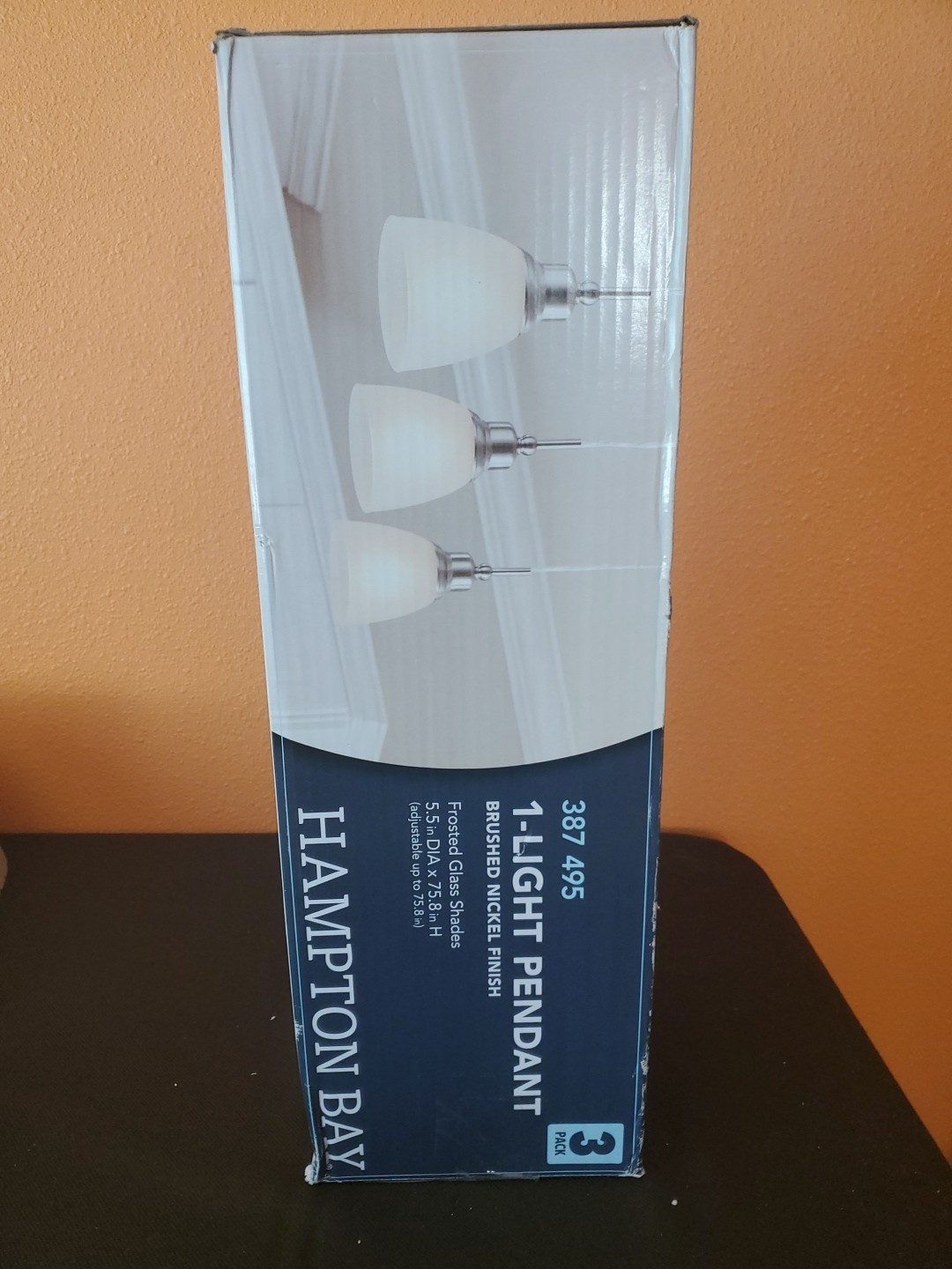 Frosted White Glass Shade 3 Pack