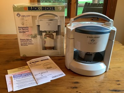 Black & Decker Lids Off Automatic Jar Opener JW200 One Easy Touch Opens