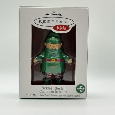 Hallmark Keepsake Kids Pickles the Elf Christmas Ornament New in Box 