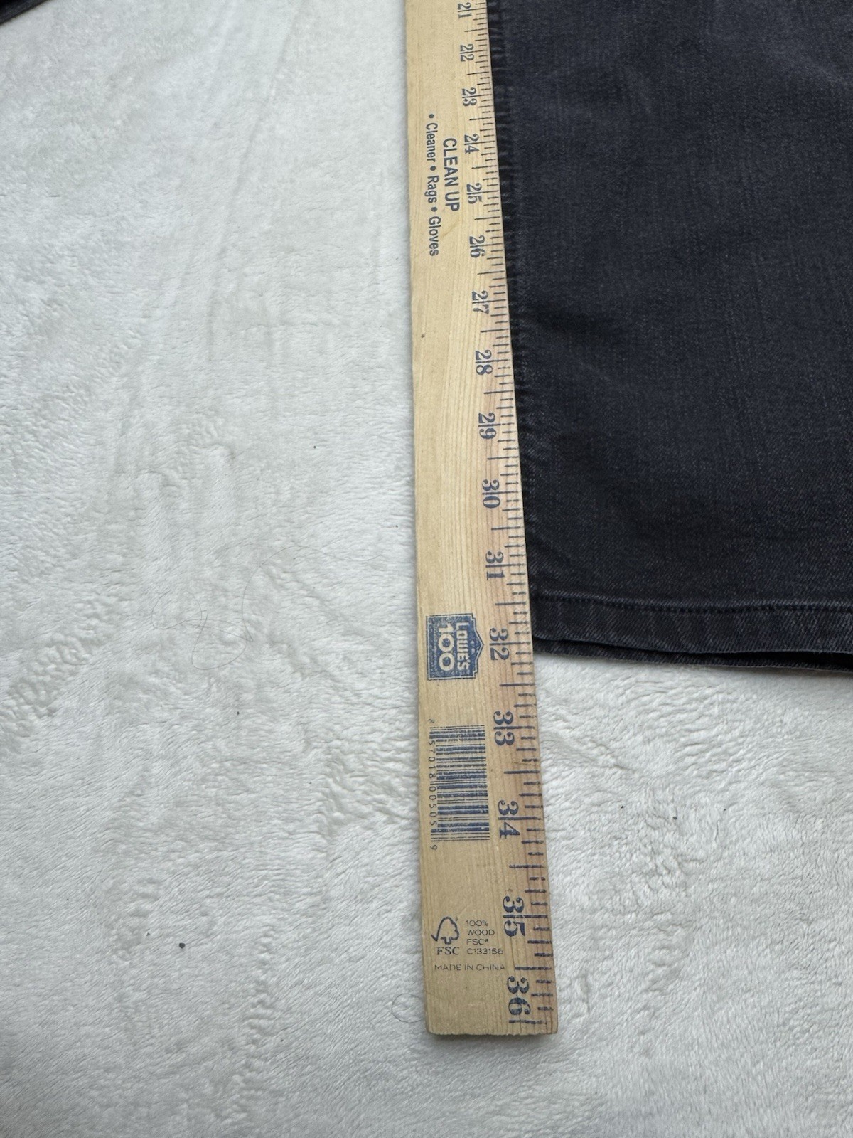 Tommy Hilfiger Jeans Mens 36 Black Denim 36x32 Straight Leg Pocket Flag thumbnail 9