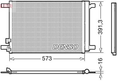DENSO Kondensator, Klimaanlage DCN32066 für AUDI SEAT VW