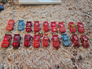 Disney Pixar Cars Diecast Lot Of 18 Lightning McQueens No Duplicates Some Rare