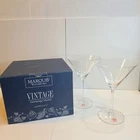 Marquis by Waterford Vintage Large Martini Glasses Set of 2 Austria Box