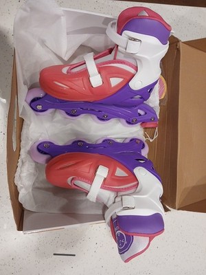 Inline Skates for Girls and Kids, Roller Skates Blades with  Size  Adjustable...