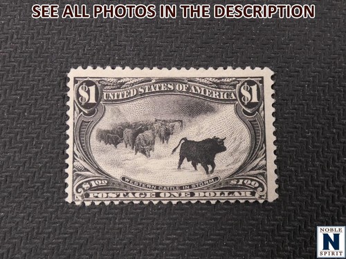 NobleSpirit } US #292 $1 Trans-Mississippi Mint NG = $850 CV