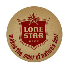 Lone Star Beer Coaster NCCA Football Schedule 1964-65 Oklahoma Tulsa Vintage