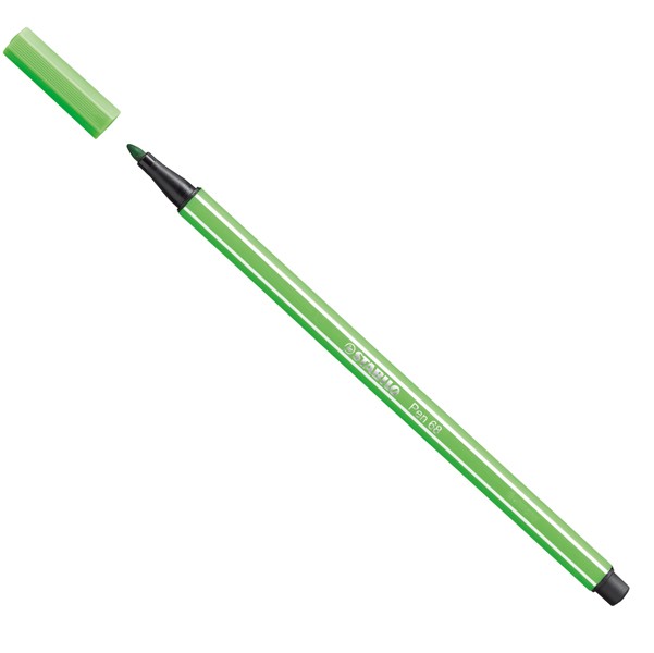 Pennarello Pen 68 Stabilo - 1 mm - 68/43 (Verde Foglia Conf. 10)