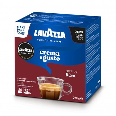 Lavazza 8275 Crema E Gusto Ricco Verpackung 54 Kapseln Kompatibel Mit A Modo Mio