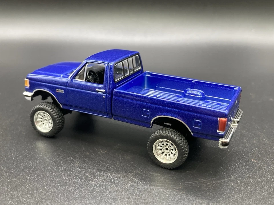 Camión Ford F-250 1991 elevado 4x4 1/64 diecast personalizado Greenlight camioneta todo terreno Foto 3 de 4