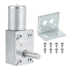 DC 12V 6RPM High Torque Worm Geared Motor JGY-370 Motor with Bracket Screws