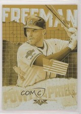 2020 Topps Fire Power and Pride Gold Minted Freddie Freeman #PP-14 h6c