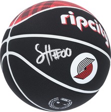 Scoot Henderson Trail Blazers Autographed Wilson Rip City Collectors Basketball