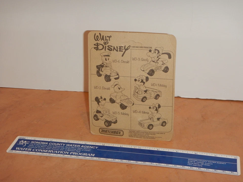 VINTAGE, ORIGINAL 1979 MATCHBOX WALT DISNEY DONALD DUCK WD-6, NOS, SEALED - Image 2 of 2