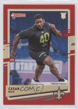 2020 Panini Donruss Rookie Press Proof Red Cesar Ruiz #281 4a0