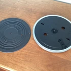 Vintage Technics Turntable Parts - SL-QD33 Platter & Rubber Mat. Clean