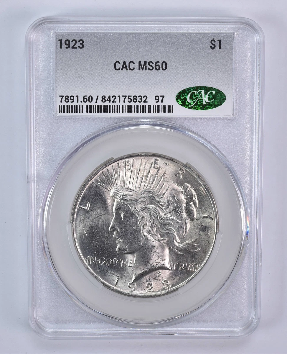 MS 60 Graded Peace Dollars (1921-1935) for sale | eBay