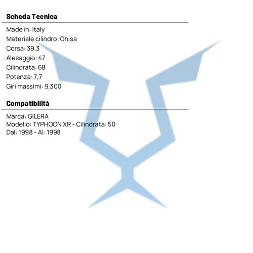 Groupe Thermique POLINI Course 39,3 68cc Fonte GILERA 50 Typhoon XR 1998-1998 - Photo 5/6
