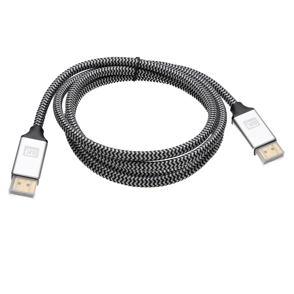 Pro DisplayPort V1.4 32.4GBPS 8K@60Hz 4K@144Hz HDR Kabel Gold 1.8M - Bild 2 von 4