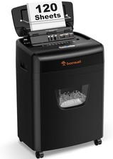 Bonsaii 120 Blatt Aktenvernichter mit Automatischem Einzug, P-4 Partikelschnitt,