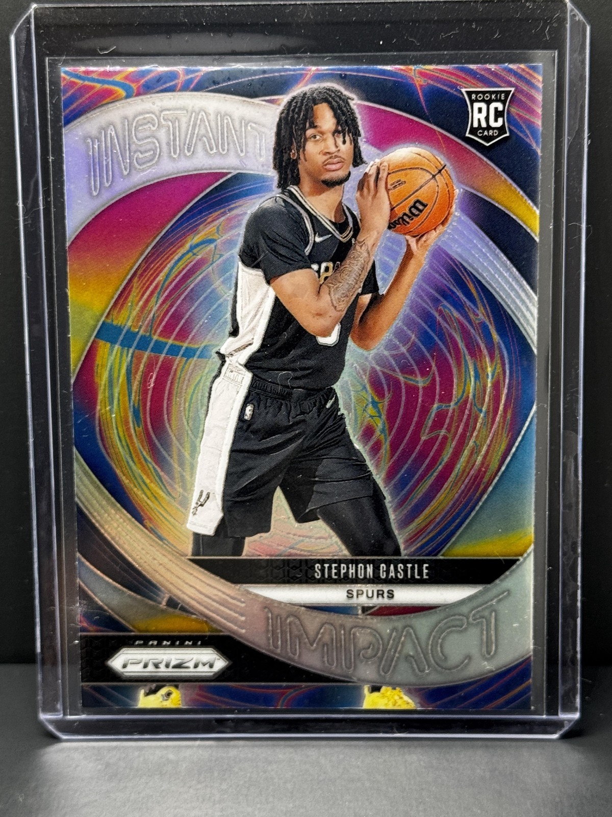 Stephon Castle - 2024-25 Panini Prizm #4 Instant Impact Prizms Silver