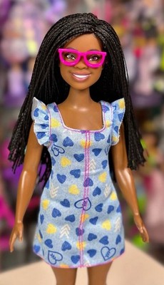 Barbie Fashionistas Doll #229 Barbie Doll Wearing Heart-Print Dress New In Box