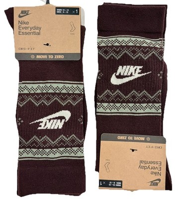 2 Pairs! Nike Everyday Essentials DRI-FIT Crew Socks Size 8-12
