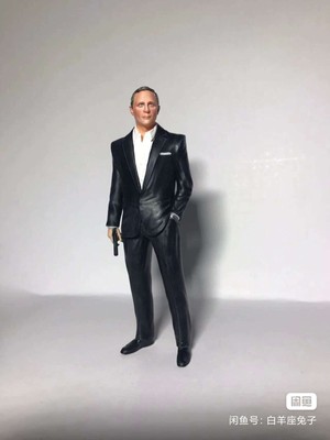 1/18 Miniatures Figures James Bond Suit Men Scene Props Doll For Cars Vehicle