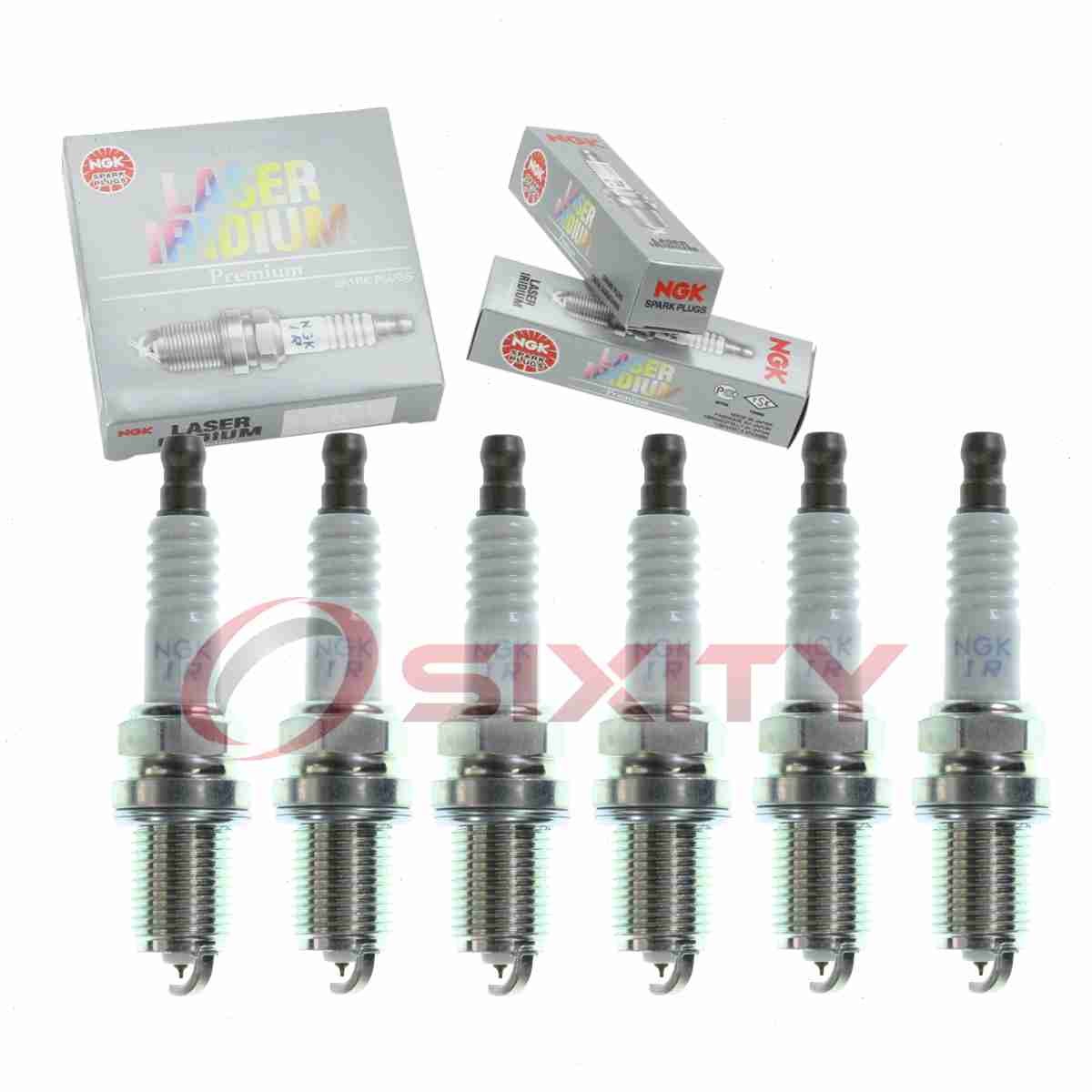 6 pc NGK Laser Iridium Spark Plugs for 1987-1997 Jaguar XJ6 3.6L 4.0L L6 iy
