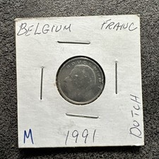 1991 Belgium, Belgique 1 Franc Magnetic. Dutch.