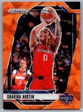 2024 Panini Prizm WNBA SHAKIRA AUSTIN Orange Ice Prizm #134 Mystics