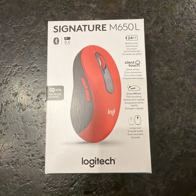 Logitech SIgnature M650 L Wireless Mouse - Red