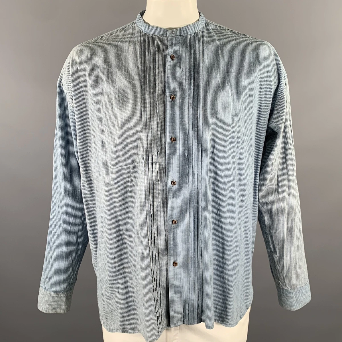 Kapital K Long Sleeve Striped Casual Button-Down Shirts for Men