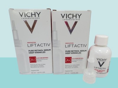 VICHY LIFTACTIV PURE RETINOL SERUM DEEP WRINKLES 1.01 OZ BOXED SET OF 2