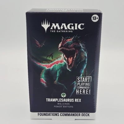 Magic The Gathering - Foundations Commander Deck - Tramplesaurus Rex ''Brand New''