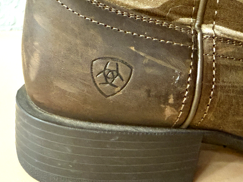 MEN'S Ariat Sport Patriot Western Boot Brown Size 9.5D - Imagen 10 de 15