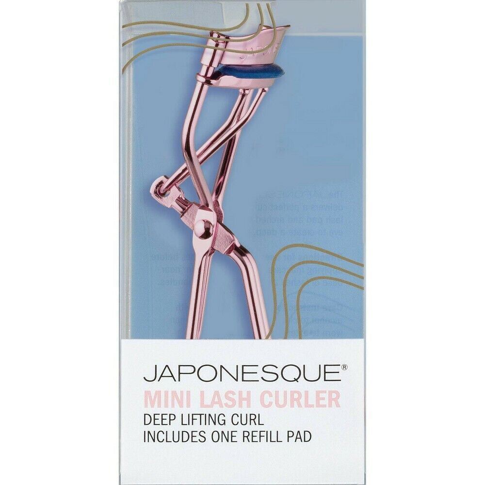 JAPONESQUE Mini Eye Lash Curler One Refill Pad Pink Rose Gold for sale