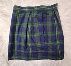 Lands End Skirt Girls Size 14 Plaid Multicolor Adjustable School Uniform Kids