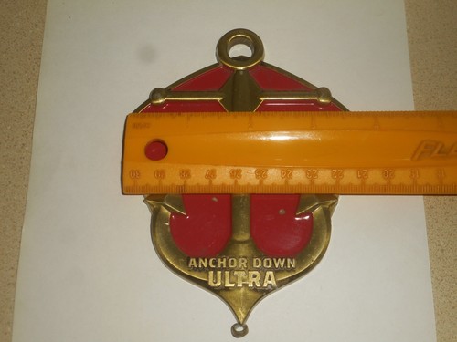 2020 ANCHOR DOWN ULTRA Bristol RI Marathon Brass & Enamel BOAT ANCHOR Faceplate - Picture 3 of 22
