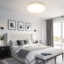 45W Round Panel Ceiling Light Flush Mount Home Kitchen Lamp 3- Color Dimmable