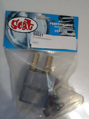 VW SCAT OIL COOLER BLOCK OFF PLATE BUG BUS GHIA TYPE 3 BUGGY RAIL TRIKE 50021