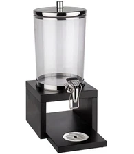 NEW APS Bridge 1.5 Gallon Glass Drink Dispenser with Wood Stand APS 10873 libby