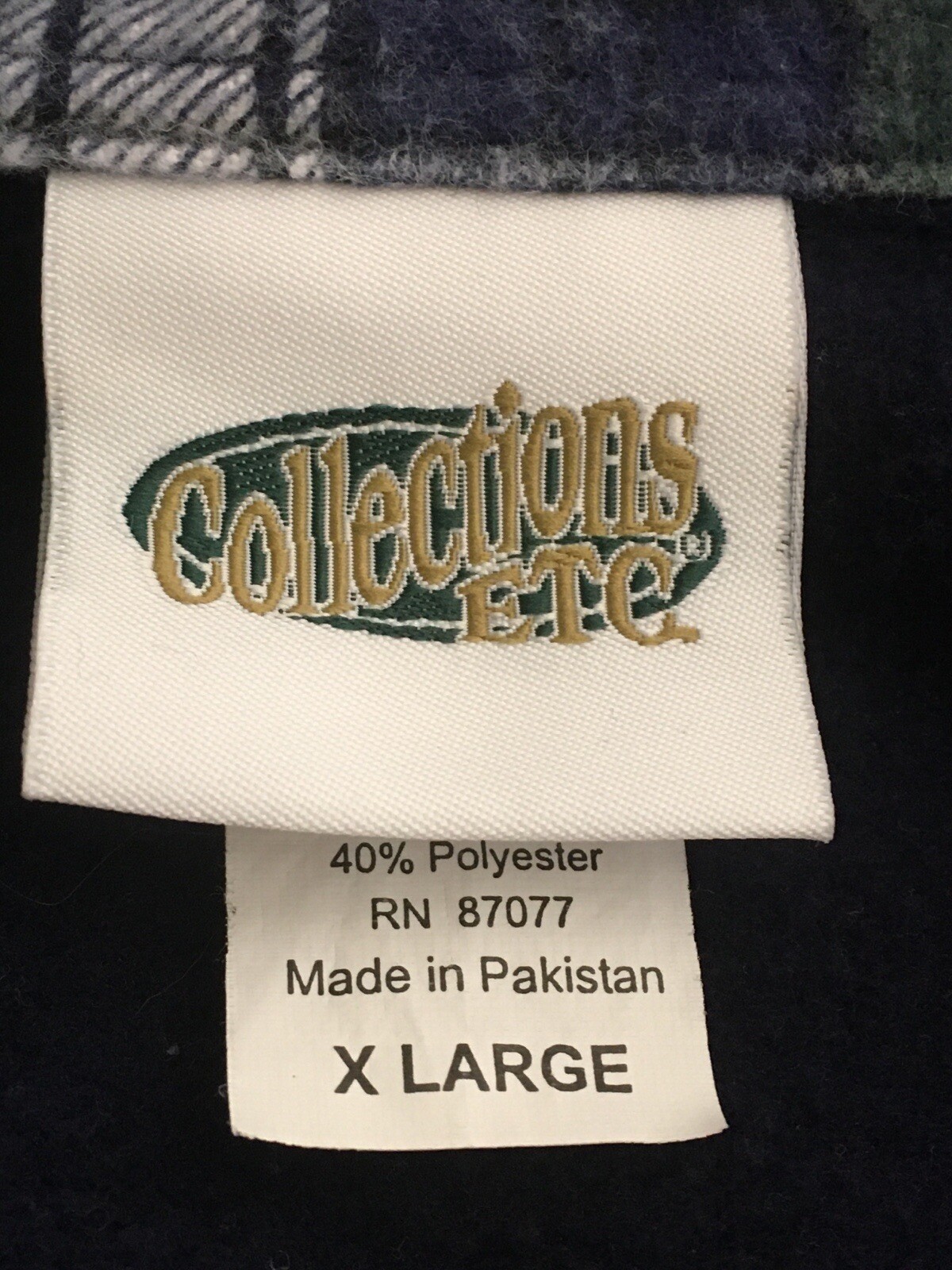 Collections Etc Blue Button Down Comfy Shirt XL - image 5